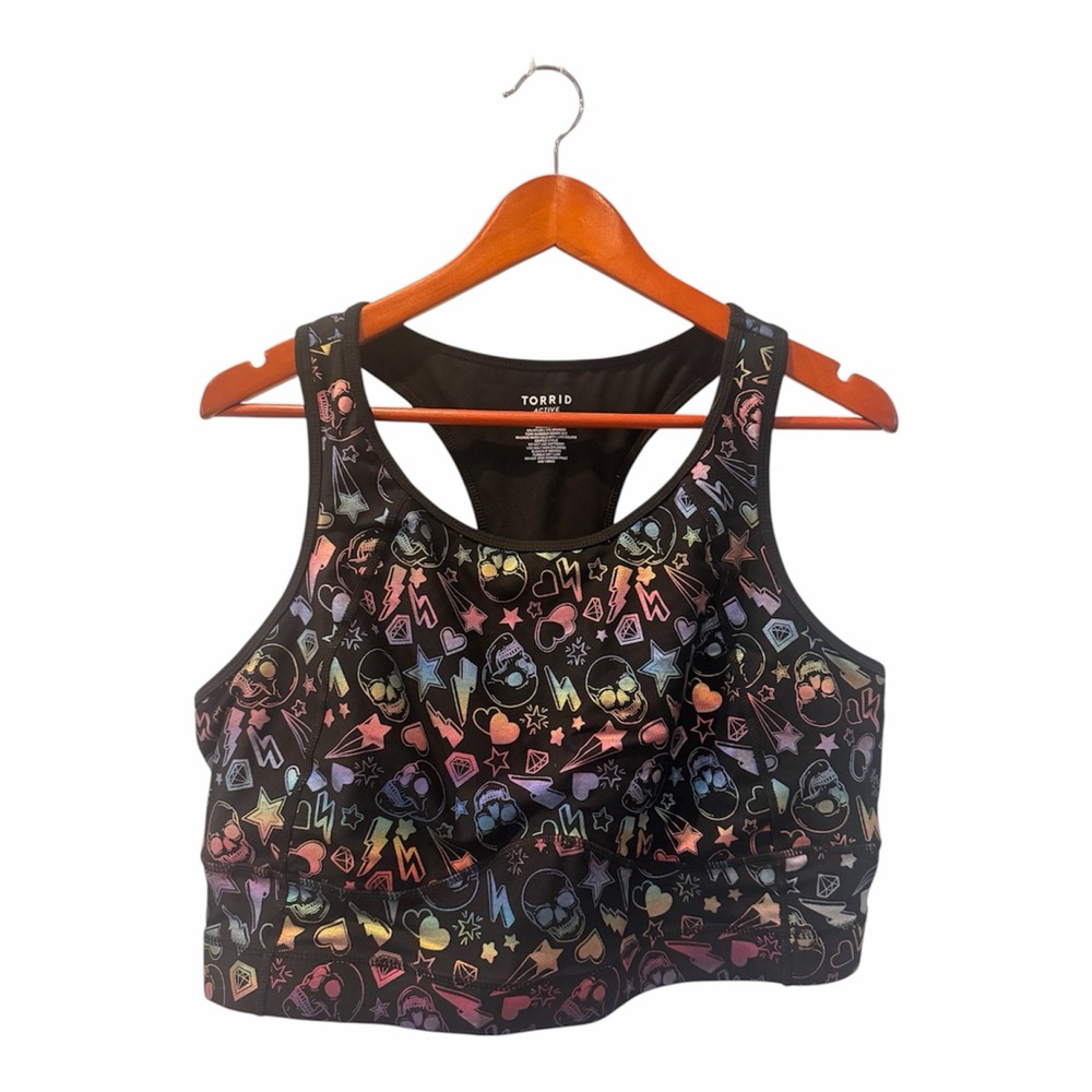 Torrid Multicolor Graphic Sports Bra